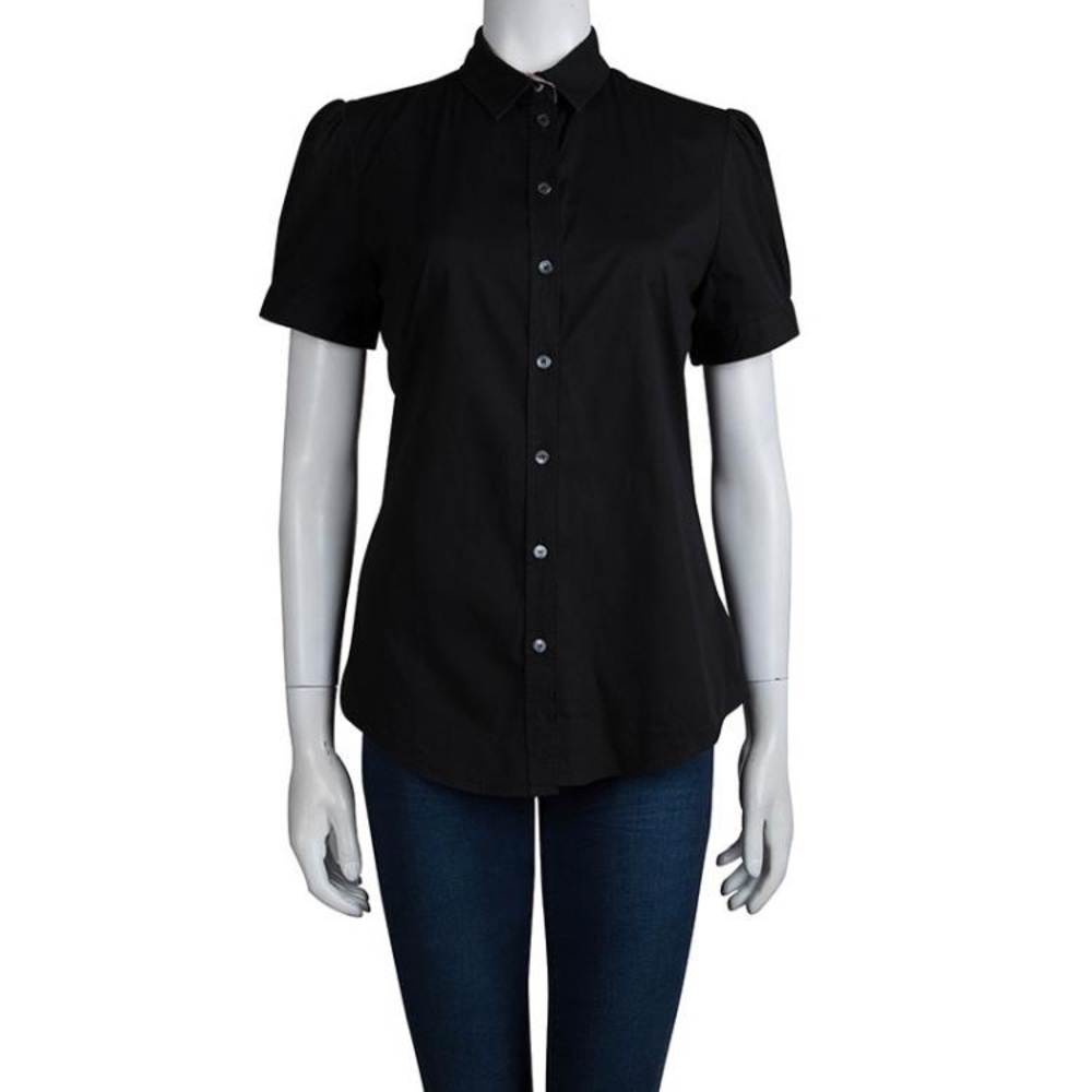 AUTH BURBERRY Sheer Bottom Down Shirt - Picture 5 of 5